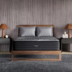 Black Hybrid LX-Class King Medium 13.5 in. Mattress Set with 6 in. Foundation