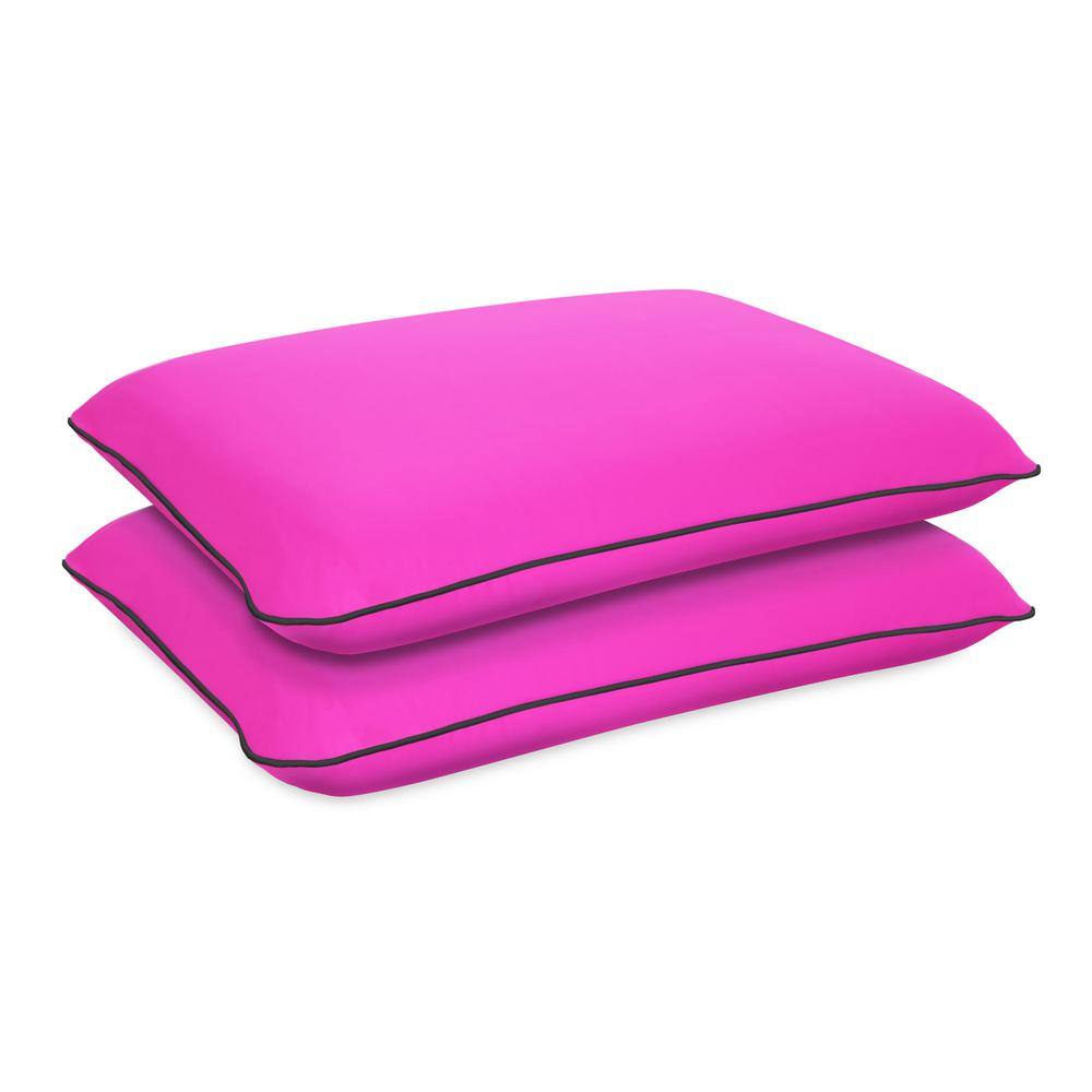 Party Pink Memory Foam Cooling Pillow Set of 2
