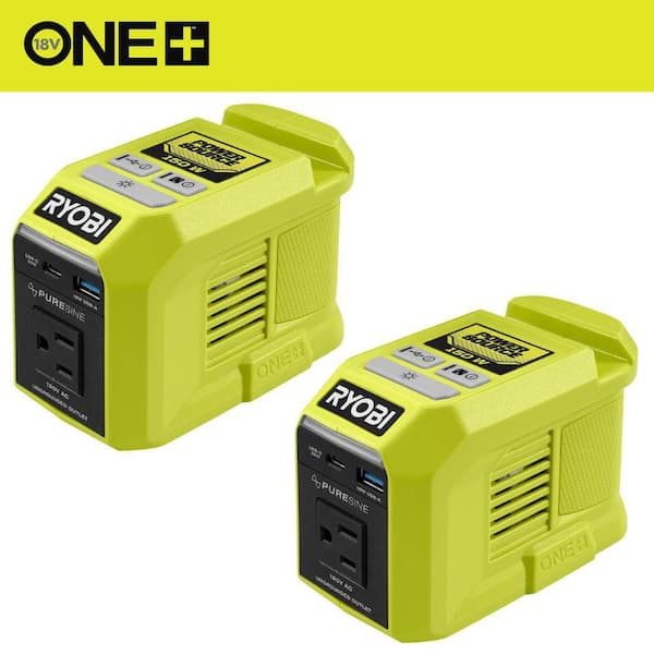 (2) 18V ONE+ 150-Watt Portable Battery Inverter Power Sources (Tools Only)
