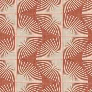 Fluted Geo Clay Peel and Stick Wallpaper