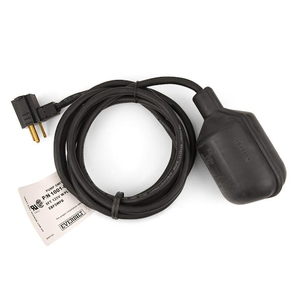 Universal Tethered Float Switch – 10ft Cable, IP68 Waterproof, 16A Max, Ideal For Sump Pumps, Water Tanks & Sewage Pools