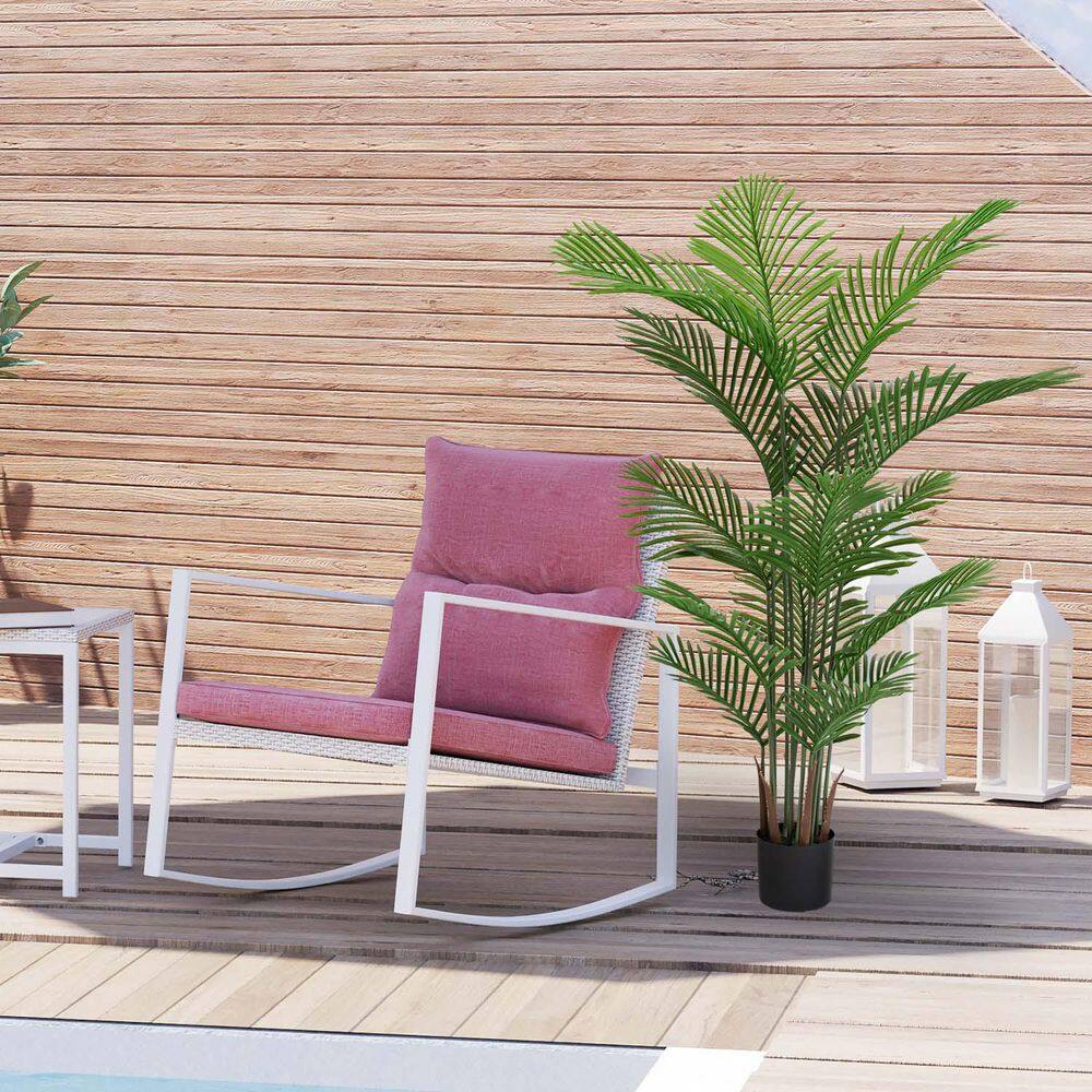 60.3 in. Simulate Green Plastic 15-Leaf Flower, Flooring to Decorate Indoor