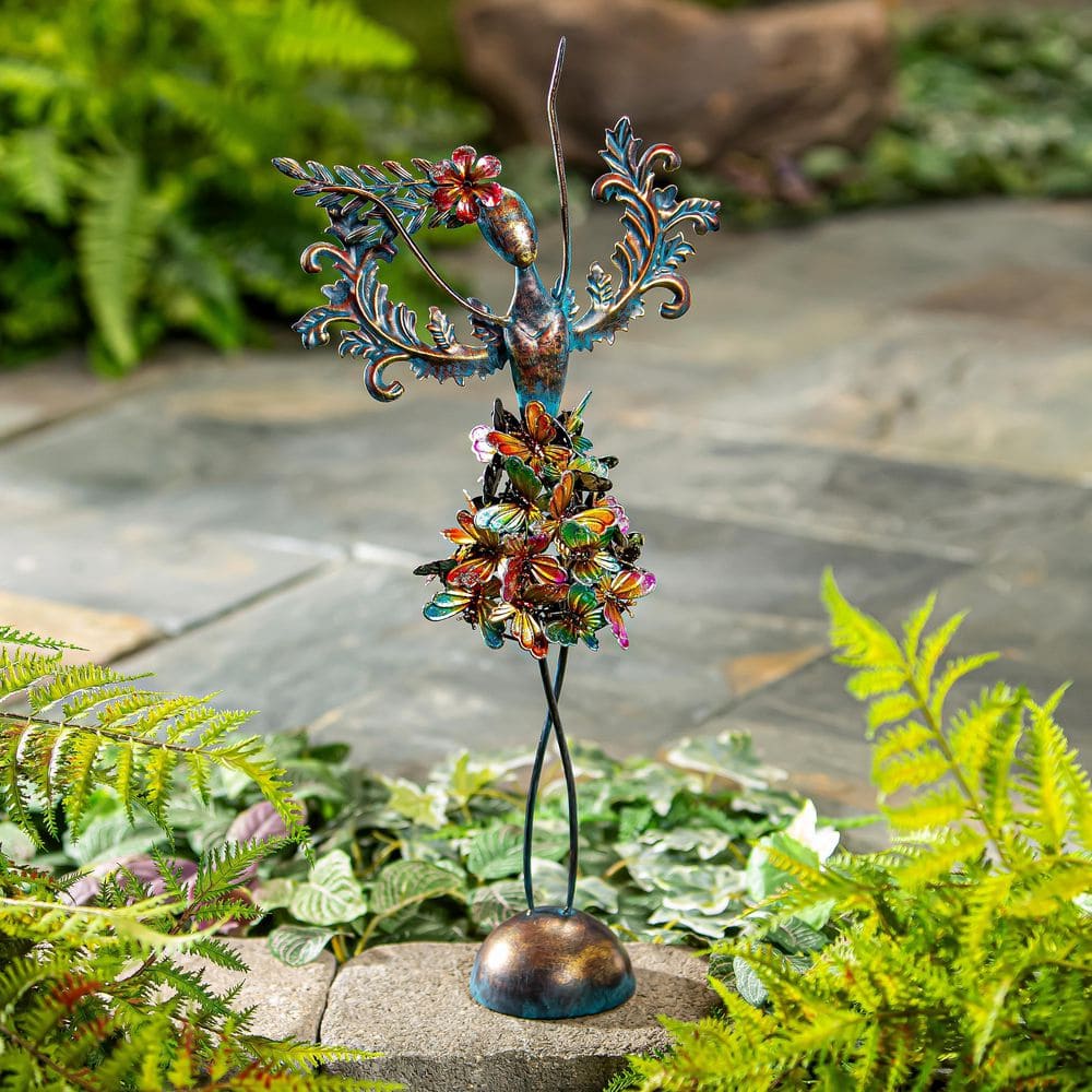 Angel's gardenページ Glitzhome 17.52-in H x 21.26-in W Gray Angels and Cherubs