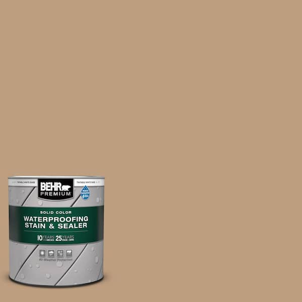 BEHR PREMIUM 1 qt. #N270-4 Oxford Street Solid Color Waterproofing Exterior Wood Stain and Sealer