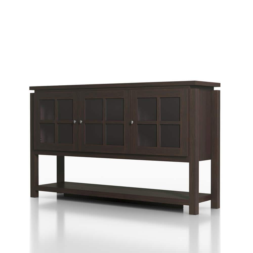 Tymon Walnut Buffet Server with 3-Cabinet Doors price history on PriceWatchPro