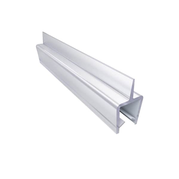 96 in. L Clear Vinyl Seal with a Flexible Fin for 3/8 in. Glass Shower Door