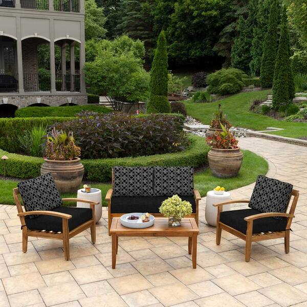 ARDEN 48 in. x 18 in. Outdoor Loveseat Cushion Set, Global Stripe
