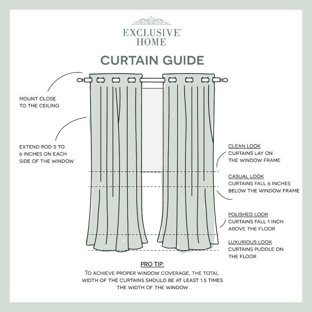 Navy and Sand Light-Filtering Polyester Grommet Curtain Panels