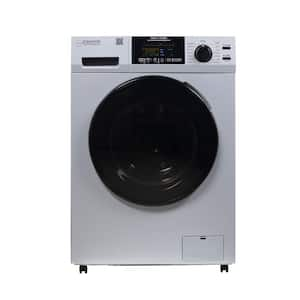 1.62 cu. ft./15 lbs. All-in-One Washer Dryer Combo Ventless/Vented Pet Plus Portability Kit in Silver