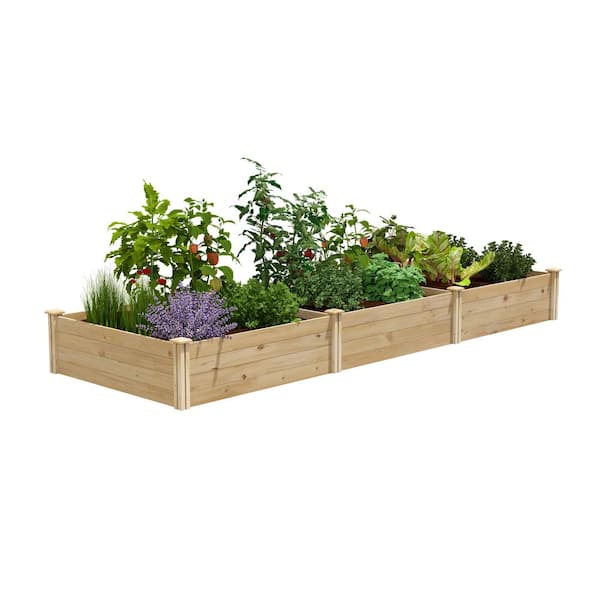 4 ft. x 12 ft. x 14 in. Original Cedar Raised Garden Bed