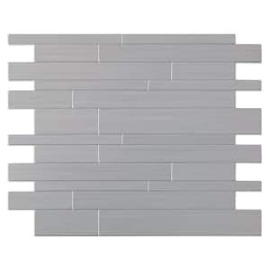 Murano S2 Stainless 9.72 in. x 12.2 in. x 5 mm Metal Peel and Stick Wall Mosaic Tile (4.78 sq. ft./Case)