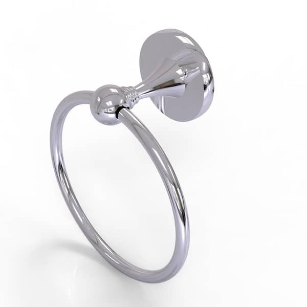 Allied Brass Shadwell Collection Wall Mounted Towel Ring in Polished Chrome
