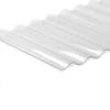 Ejoy 72 in. L x 20 in. W x 2 mm Thickness Corrugated Polycarbonate Plastic Clear Waved Roofing Panel (Set of 2-Piece) 72x20WavyRoofPanel_2pc