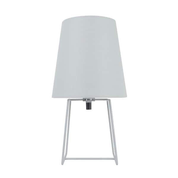 grey metal lamp shade