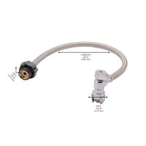 Click Seal 1/2 in. x 1/2 in. x 20 in. Push-to-Connect Angle Stop Faucet Connector
