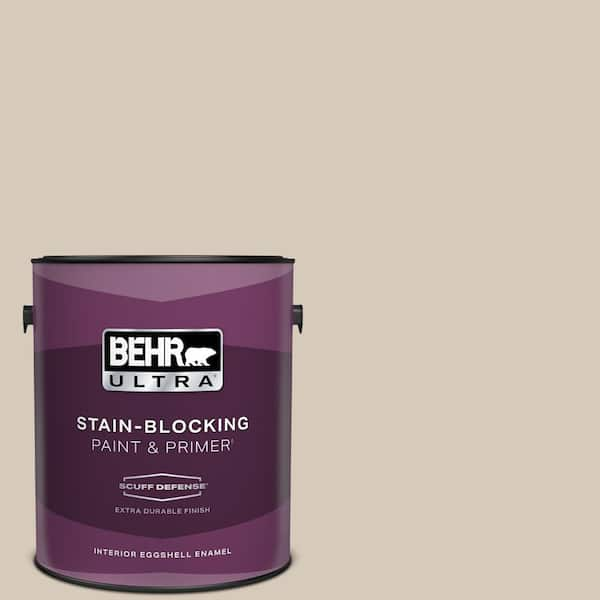 BEHR ULTRA 1 gal. #PPU5-12 Almond Wisp Extra Durable Eggshell Enamel Interior Paint & Primer