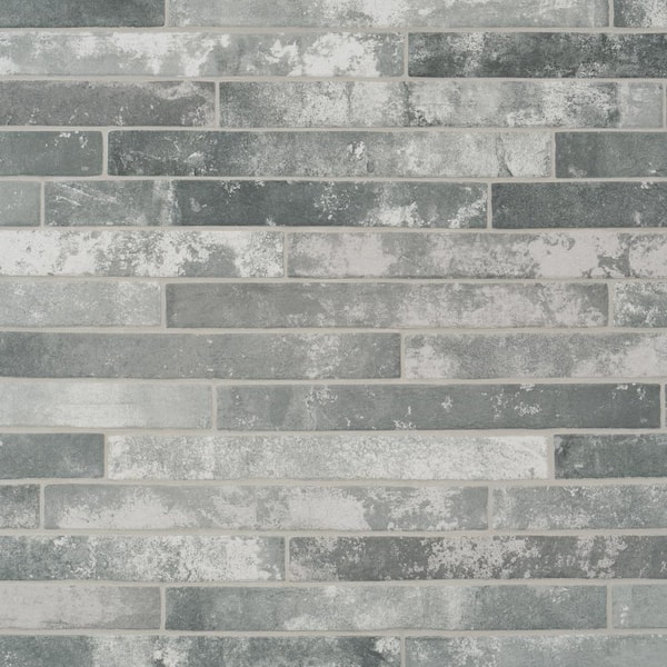 Ivy Hill Tile Scotch Light Gray 1.88 in. x 17.71 in. Matte Porcelain Floor and Wall Tile 8.28 sq. ft./Case