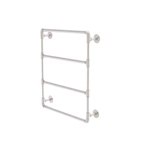 Pipeline Collection 24 in. Wall Mounted Ladder Towel Bar in Satin Nickel