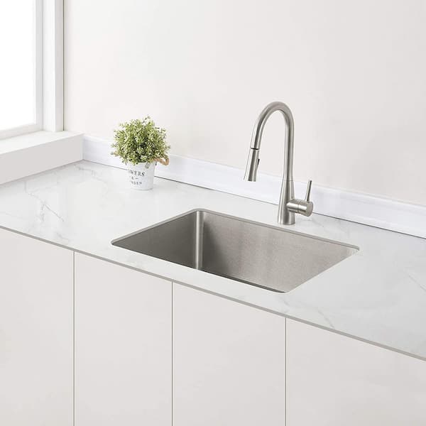 ZUHNE 16-Gauge Stainless Steel Undermount Kitchen Sink with Commercial –  Zuhne