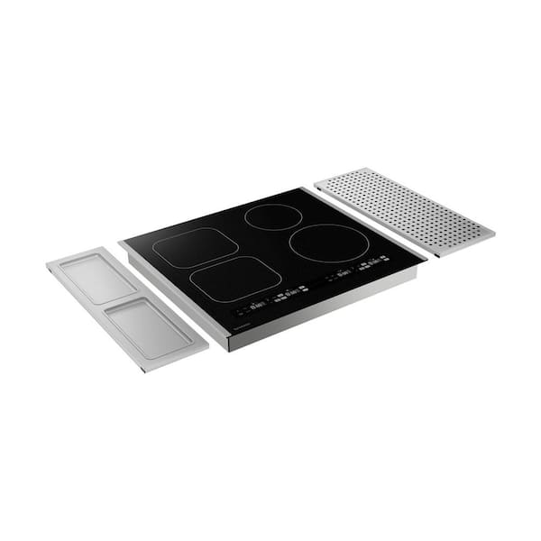 24 in 4 Elements Induction Cooktop in Black