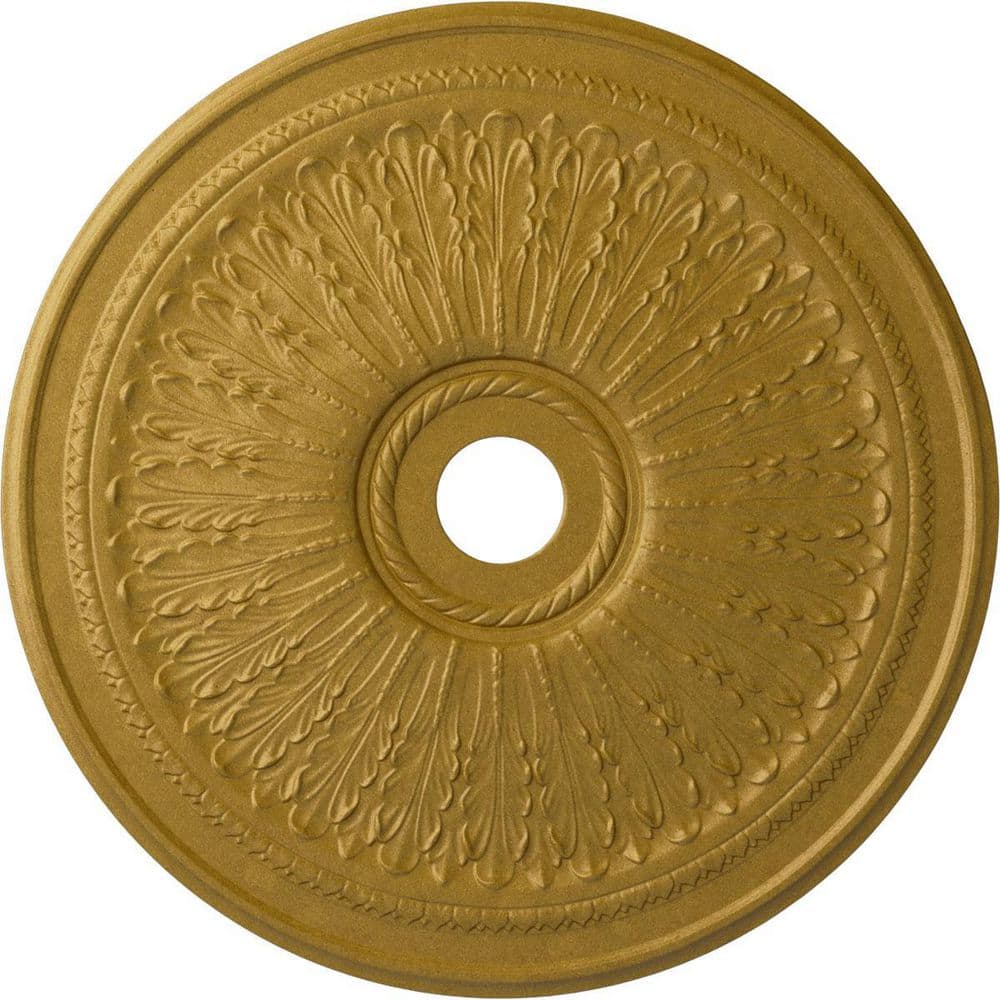 1 in. x 29-1/8 in. x 29-1/8 in. Polyurethane Oakleaf Ceiling Medallion, Pharaohs Gold price history on PriceWatchPro