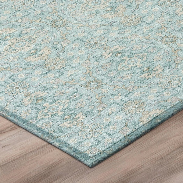 Chantille Machine Washable Indoor/Outdoor Abstract ACN2917 Sky 10 ft. x 14 ft. Area Rug