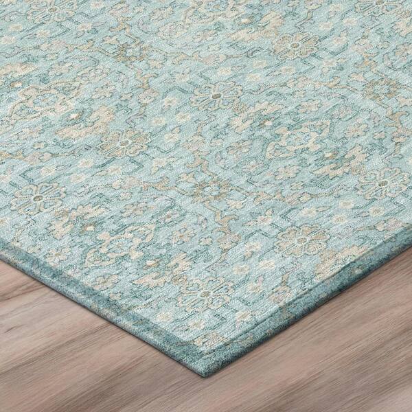 Chantille Machine Washable Indoor/Outdoor Abstract ACN2917 Sky 2 ft. x 7 ft. Runner Rug