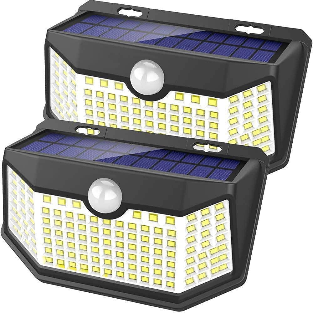 White 2000 Lumen Outdoor Solar Lights with Light Reflector 3-Lighting Mode, Integrated LED Motion Sensor Flood Light price history on PriceWatchPro