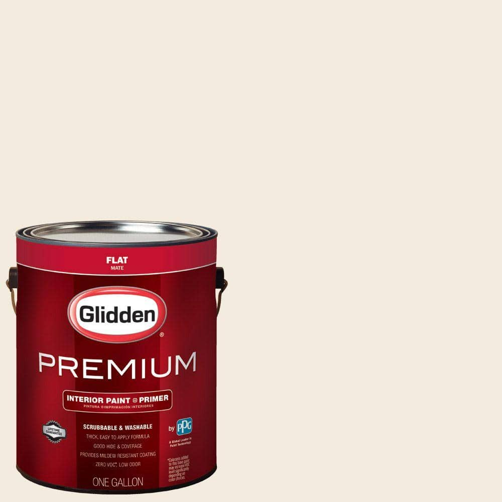 Glidden Premium 1 Gal Hdgwn41u Swiss Coffee Flat Interior Paint With Primer Hdgwn41up 01fn The Home Depot