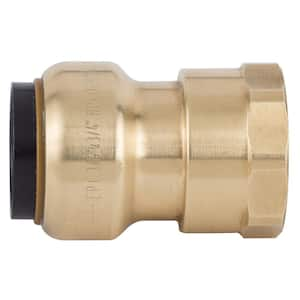 Tectite 3/4 in. Bronze Double Union Push-To-Connect Water Pressure Regulator  with Gauge FSBPRV34WG - The Home Depot