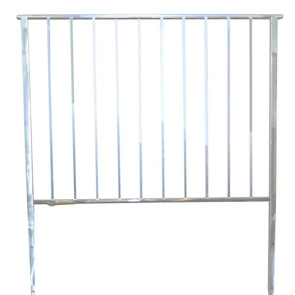 Unbranded 47 in. x 2 in. x 59 in. Aluminum Back Rail