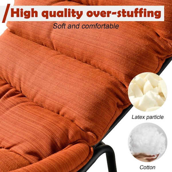 Orange rocking best sale chair cushions