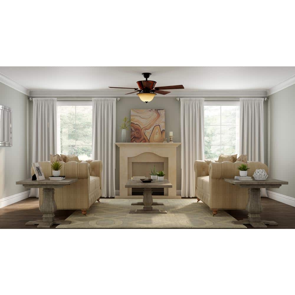 Radcliffe 52 in. Indoor/Outdoor Natural Iron Ceiling Fan with Light Kit price history on PriceWatchPro