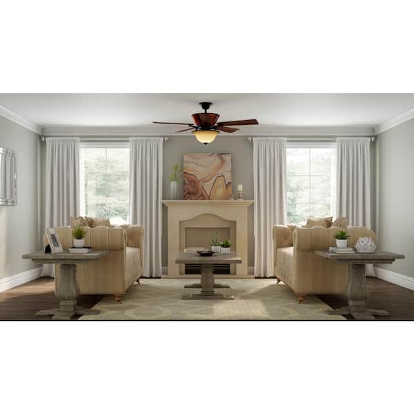 Radcliffe 52 in. Indoor/Outdoor Natural Iron Ceiling Fan with Light Kit