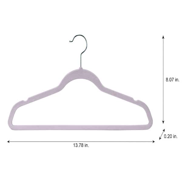 Recycled Plastic Kids Hangers | 13.5 Heavy Duty Big Kids Plastic Hangers |  Bulk Pack Childrens Hangers Plastic, Large Toddler Hangers for Clothes 