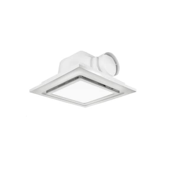 11.8 in. White ABS ‎Modern ‎Remote Exhaust Fan, 144 CFM Exhaust Fan with LED Light for Bathrooms, Toilets and Hotels