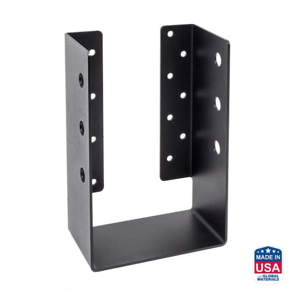Simpson Strong-Tie Outdoor Accents ZMAX, Black Concealed-Flange Heavy Joist Hanger for 6x10 Nominal Lumber