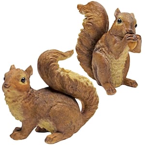 Woodland Squirrels Scamper and Chomper Statue Set (2-Piece)