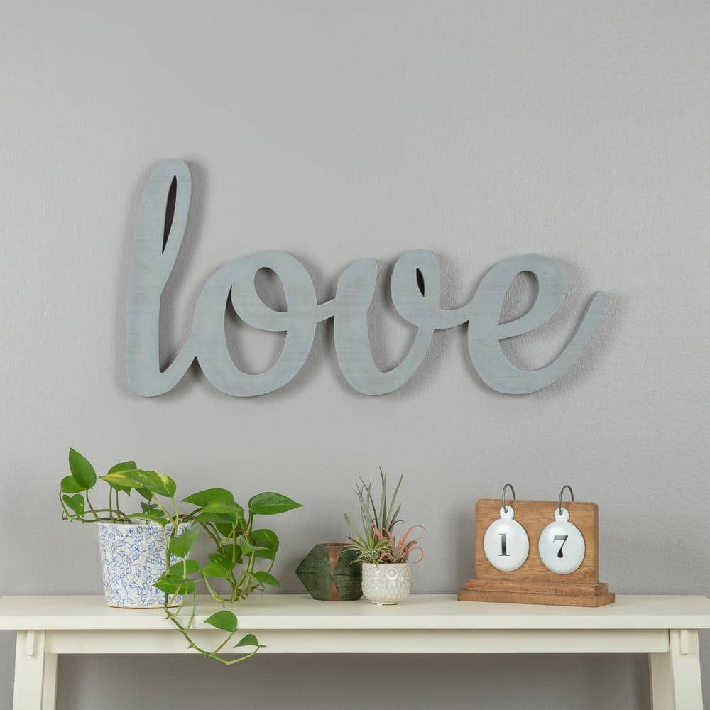 Heart Gray /& Ivory Painted Wooden sign Wedding LOVE YOU MORE 12 x 12 Hand painted Wall hanging or shelf