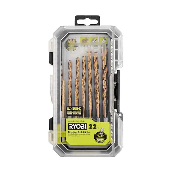 Titanium Drill Bit Set (22-Piece)