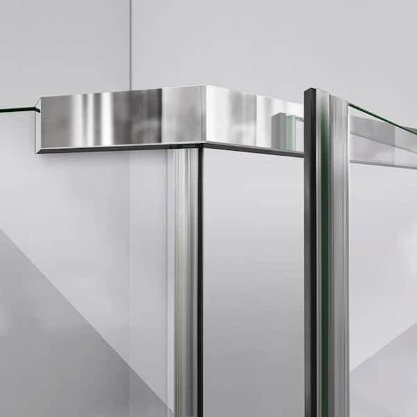 DreamLine Prism 40-1/8 in. x 40-1/8 in. x 72 in. Semi-Frameless