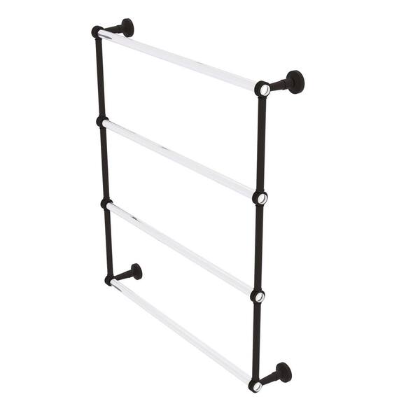 Allied Brass Pacific Beach Collection 30 in. Wall Mounted Towel Bar in Oil Rubbed Bronze with Dotted Accents
