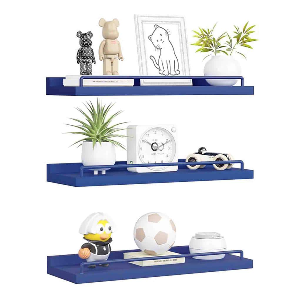 16 in. W x 6 in. D Solid Wood Floating Decorative Wall Shelf