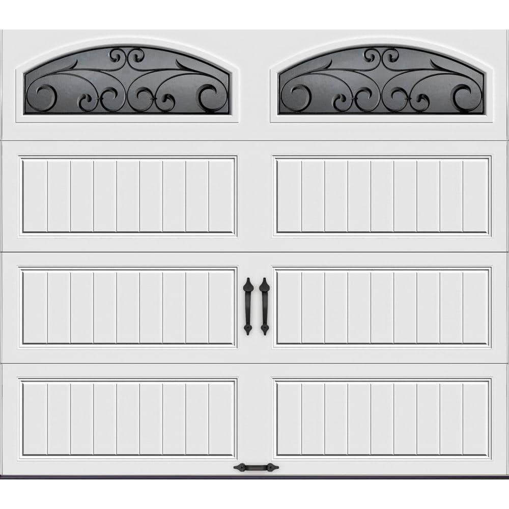 Gallery Steel Long Panel 8 ft x 7 ft Insulated 18.4 R-Value  White Garage D