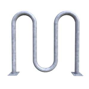 Action 5-Bike Galvanized Surface Mounted Wave Bike Rack