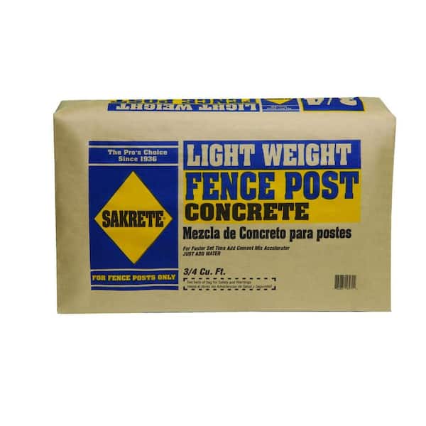 SAKRETE 67 lb. Lightweight Fence Post Concrete Mix