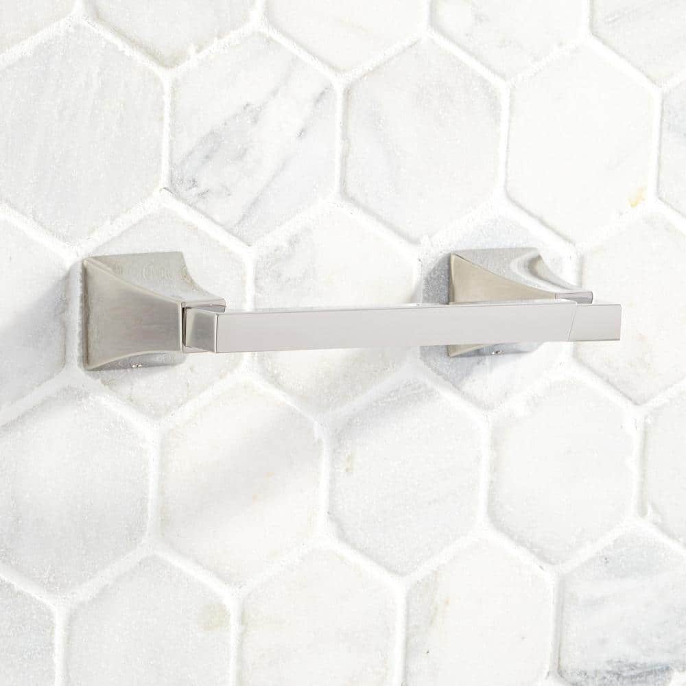 Polished Nickel Square Wall Mounted Toilet Paper Holder