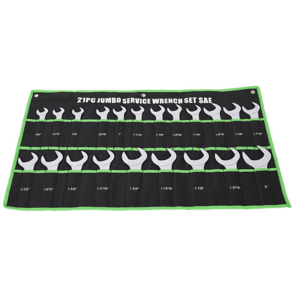 21-Piece SAE Jumbo Combination Wrench Set, 3/4  to 2 in. ,Heavy Duty Chrome-Plated CR-V Steel with Storage Bag price history on PriceWatchPro