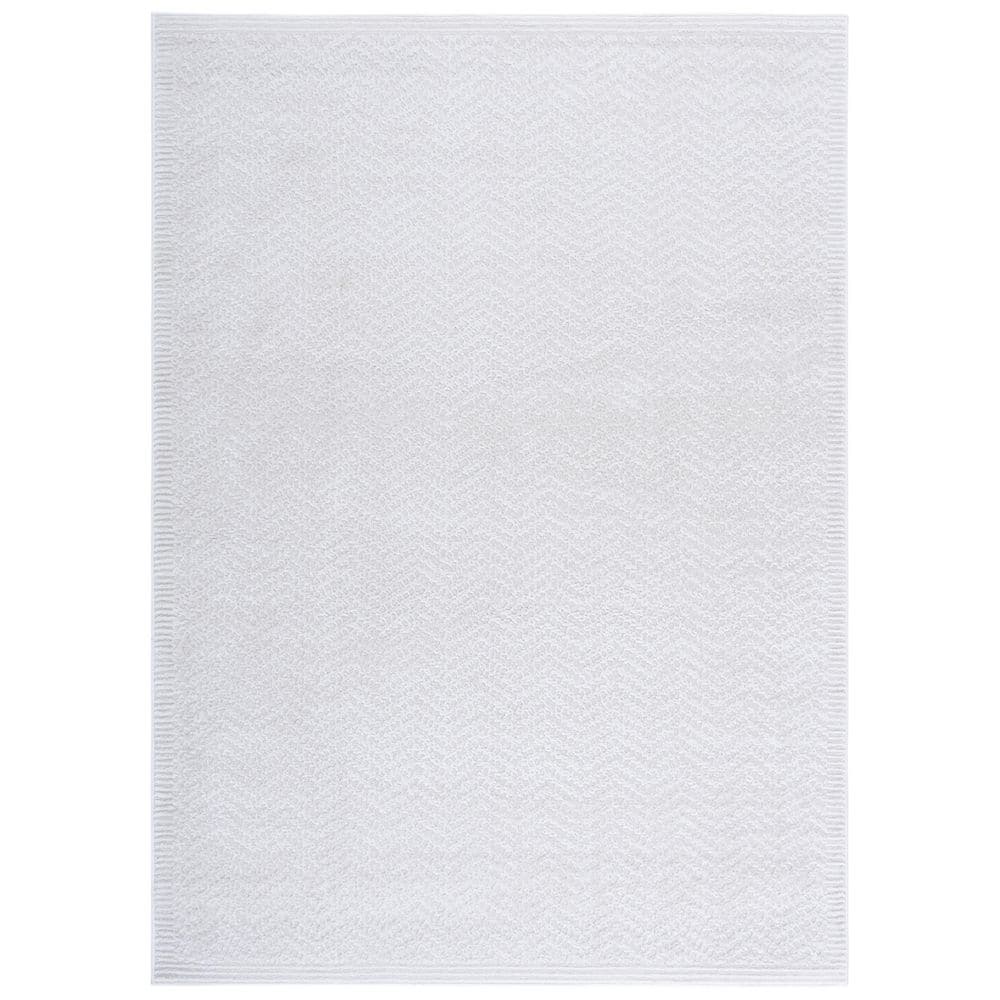 Saylor 8 ft. x 10 ft. Ivory Solid Zig-Zag Area Rug price history on PriceWatchPro
