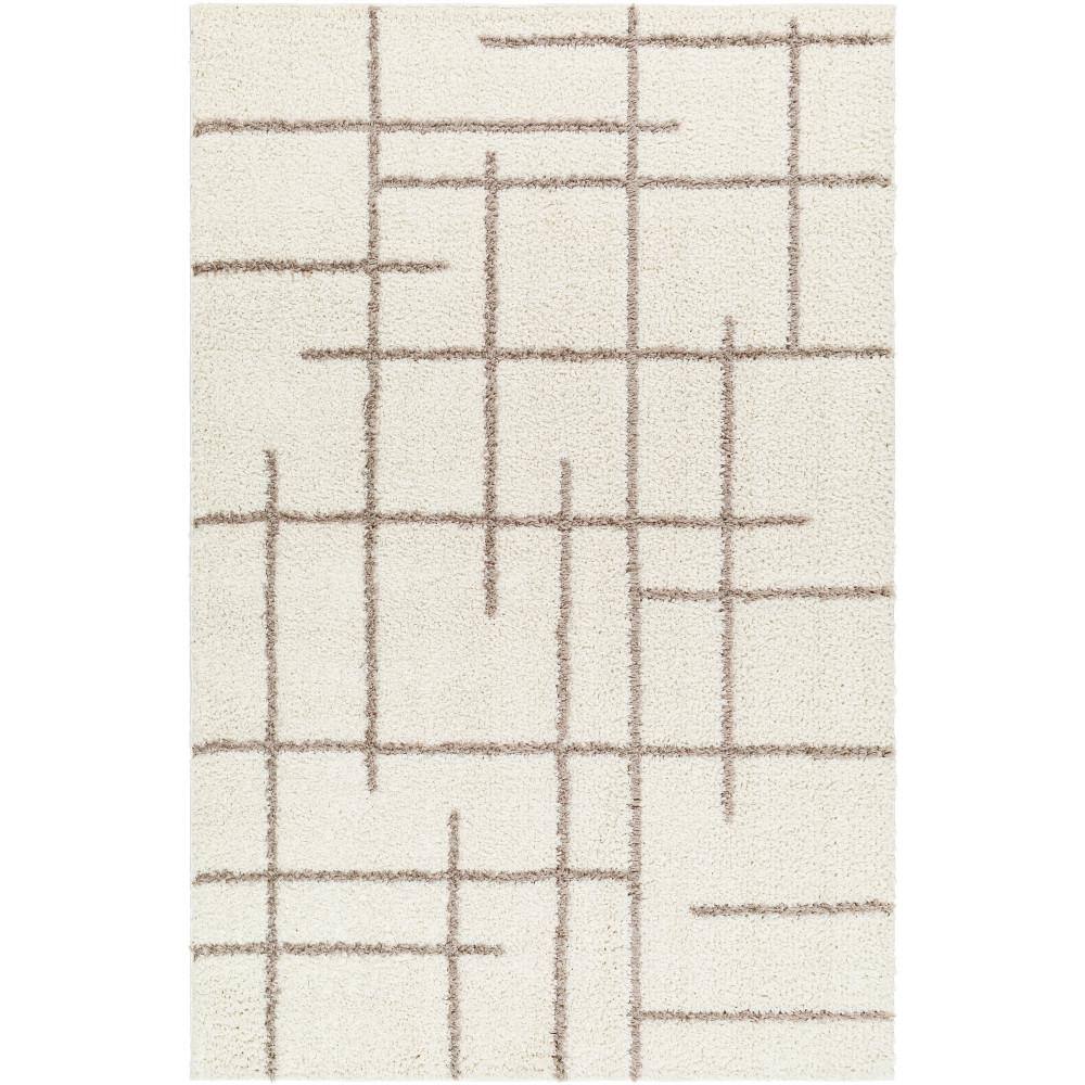 Artistic Weavers Maryland Shag Cream/Brown Abstract 5 ft. x 7 ft